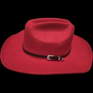 Red Western Hat